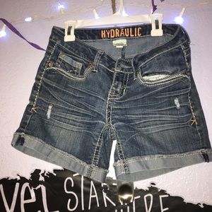 Distressed Jean Shorts